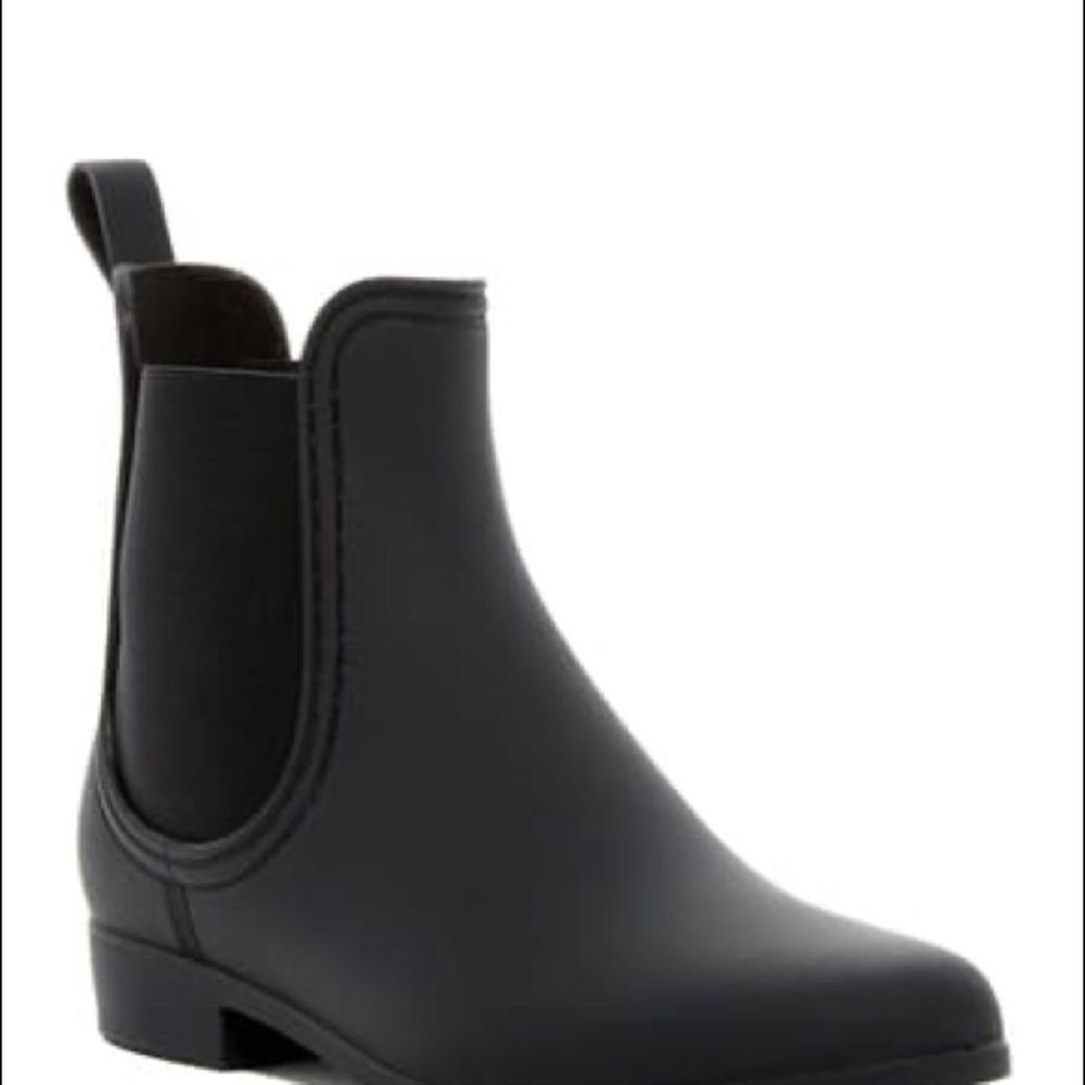 New Jeffrey Campbell Play black Chelsea Rain boot